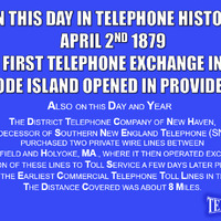 This Day in Telephone History - Rhode Island