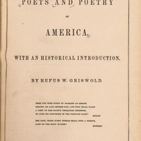 Poets and Poetry of America, ed. Rufus Wilmot Griswold, 1842 edition
