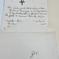"Zoe" envelope preserved at the John Hay Library