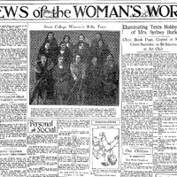 Full Page of the Providence Evening Bulletin article re. Sarah Burleigh and the poem "What the Woods Teach"