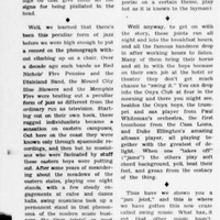“Peculiar form of jazz.” 
“Sensation on Eastern campuses…here on the coast only known through spasmodic recordings.” 