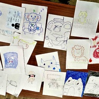 Students’ Self-Portraits from Art Lesson in Mandarin