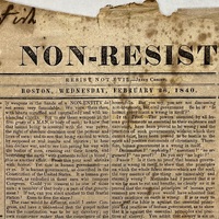 Front Page of The Non-Resistant, 1840