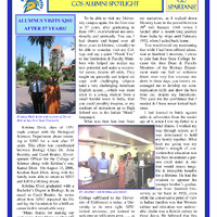 Krishna Dixit ('51) visit SJSU after 57 years.