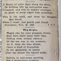 The Reply - Newspaper Article in Full (from Large Scrapbook at John Hay)