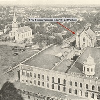 1869 Photograph of the Free Congregational Church of Bloomington, Illinois