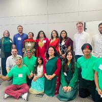 South Asian musicians after the event