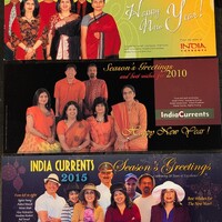 India Currents Holiday Team Cards Collection (Various Years)